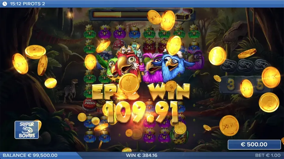 Pirots 2 episch winstscherm met maximaal winsteffect