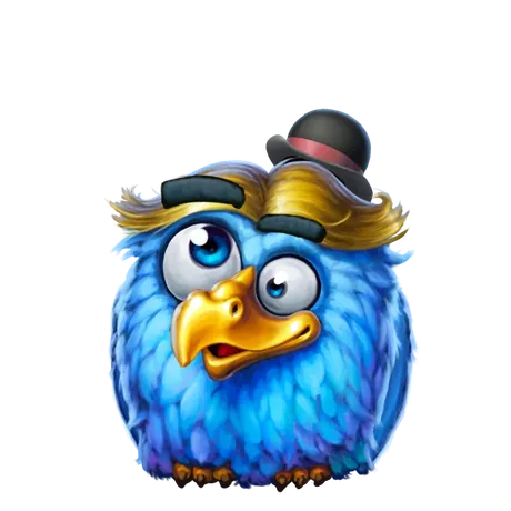 Pirots 3 personage blauwe vogel