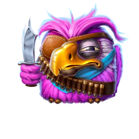 Pirots 3 personage paarse vogel